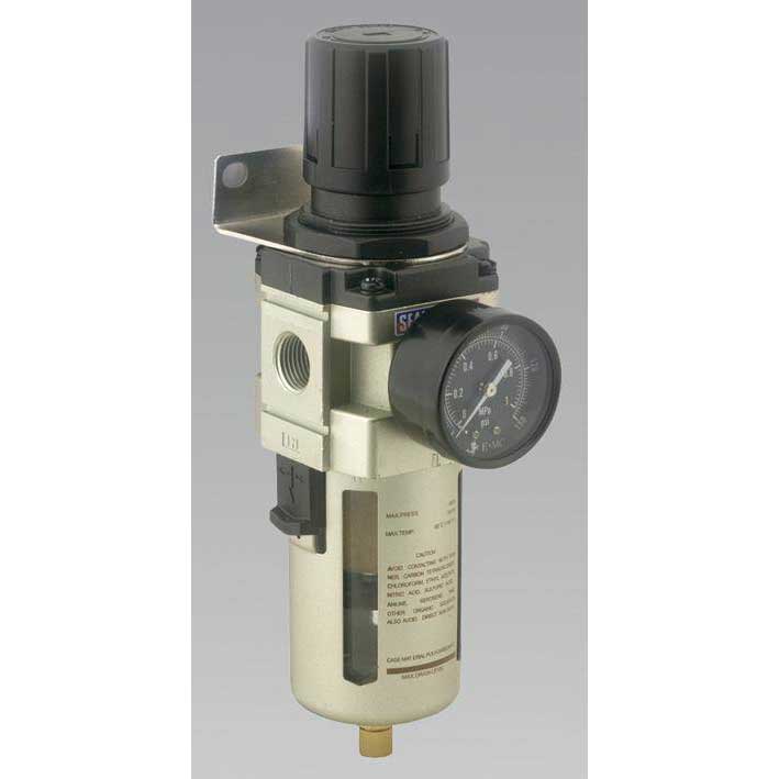 Sealey SA206FR - Air Filter/Regulator Max Airflow 140cfm