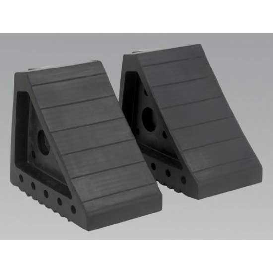 Sealey WC01 - Rubber Wheel Chocks 2.0kg - Pair