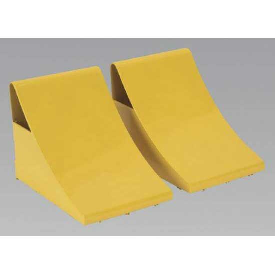 Sealey WC05 - Heavy-Duty Steel Wheel Chocks - Pair