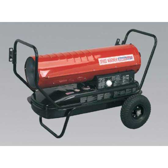 Sealey AB1258 - Space Warmer Paraffin/Kerosene/Diesel Heater 125 000Btu/hr with Wheels