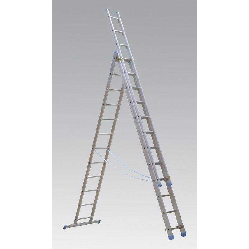 Sealey ACL312 Aluminium Extension Combination Ladder 3x12 EN 131