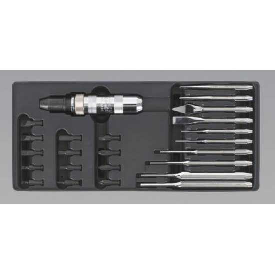 Sealey TBT18 - Tool Tray with Punch & Impact Driver Set 25pc