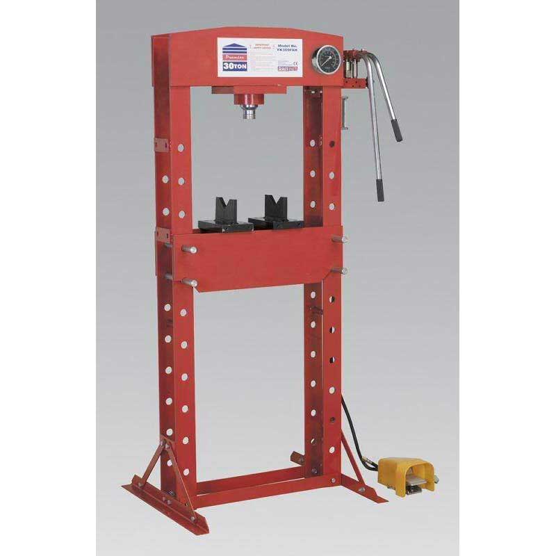 Sealey YK309FAH Air/Hydraulic Press 30tonne Floor Type with Foot Pedal