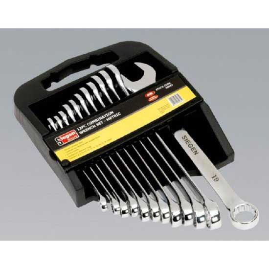 Sealey S0563 Combination Spanner Set 12pc Metric UKtools
