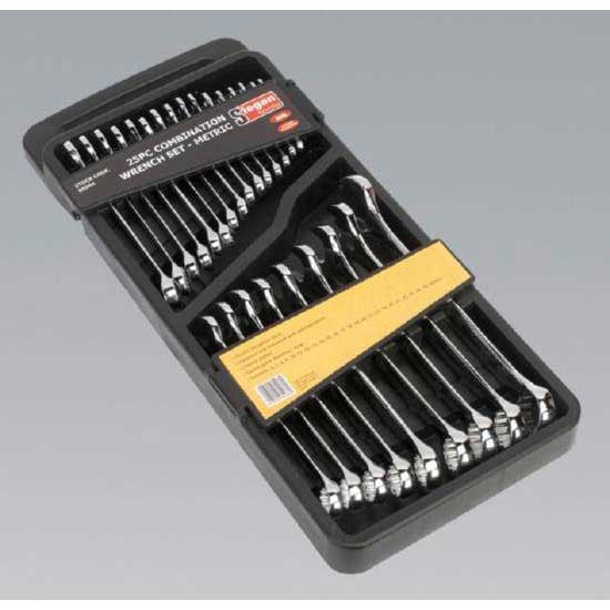 Sealey S0564 - Combination Spanner Set 25pc Metric