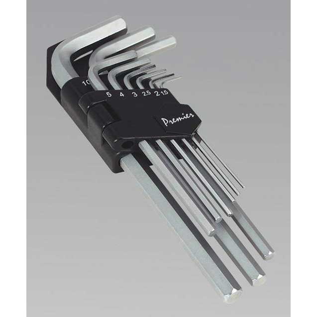 Sealey AK7136 - Hex Key Set 9pc Long Metric