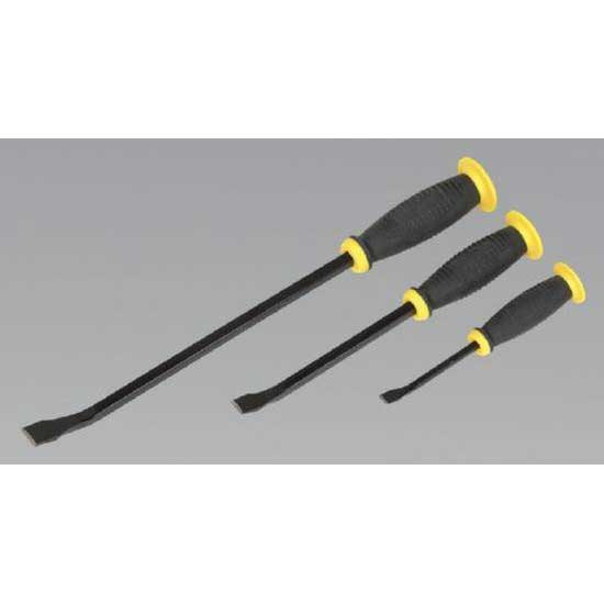 Siegen S0558 Prybar Set With Hammer Cap 3Pc Workshop Equipment Garage Hand Tool 