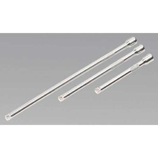 Sealey AK6330 - Extension Bar Set 3pc 1/4Sq Drive