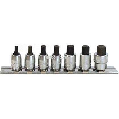 Koken RS2010a/8-L25 8pc 1/4''.Dr AF Imperial hex bit 25mm long socket set