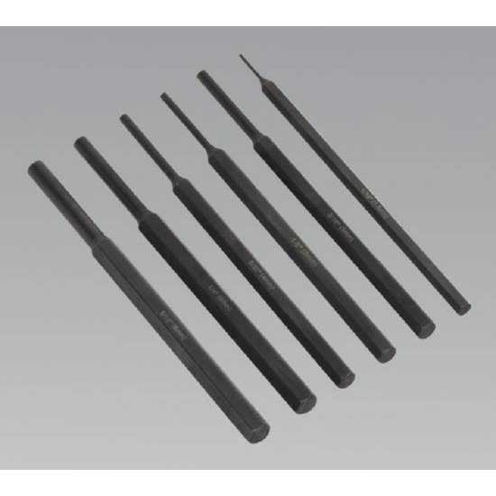 Sealey AK9128L Parallel Pin Punch Set 6pc Long Style UKtools