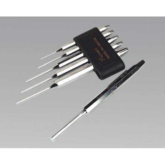 Sealey AK9128L Parallel Pin Punch Set 6pc Long Style UKtools