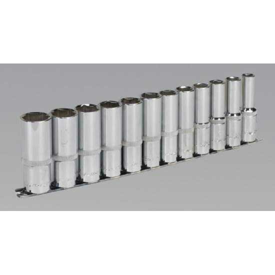 Steckschlüssel-Set 12-teilig – 1/2 Zoll Antrieb, 12-kant, Metrisch, WallDrive®