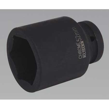 Sealey IS152D - Impact Socket 52mm Deep 1''Sq Drive