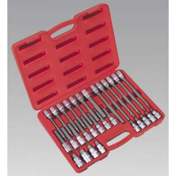 Sealey AK2196 - Hex Socket Bit Set 30pc 1/2Sq Drive