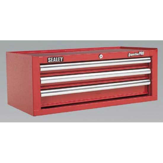 Sealey AP33339 Add-On Chest 3 Drawer Ball Bearing Runners Red