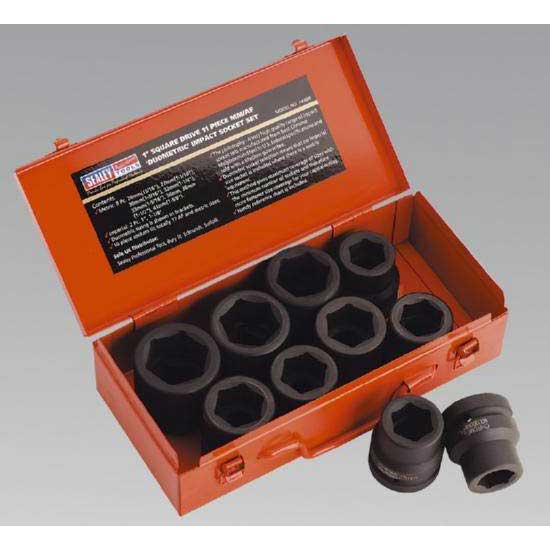 Sealey AK682 Impact Socket Set 12pc 3/8Sq Drive Metric/Imperial UKtools