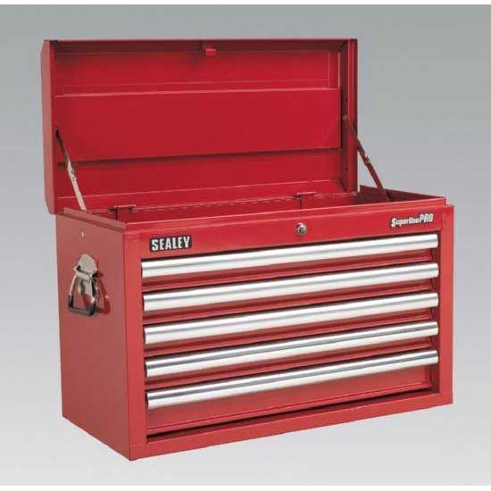 Sealey AP33059 Topchest 5 Drawer with Ball Bearing Runners Red