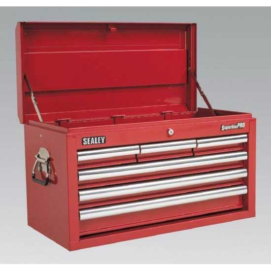 Sealey AP33069 Topchest 6 Drawer with Ball Bearing Runners Red