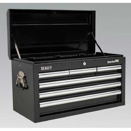 Sealey AP33069B Topchest 6 Drawer with Ball Bearing Runners Black