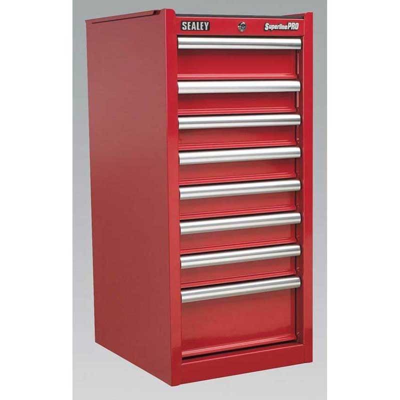 Sealey AP33589 Hang-On Chest 8 Drawer Ball Bearing Runners Red
