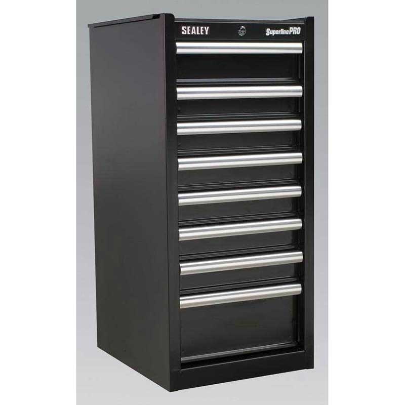 Sealey AP33589B - Hang-On Chest 8 Drawer with Ball Bearing Runners - Black