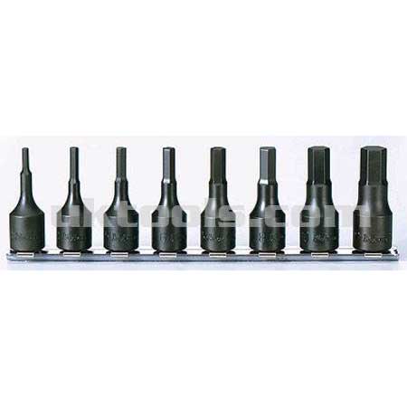 Koken RS3012M/7-L52 7pc 3/8''.Dr mm hex sockets set 4 to 12mm