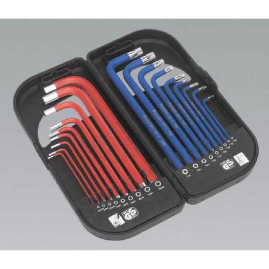 TRX-Star & Ball-End Hex Key Set 18pc Long Anti-Slip