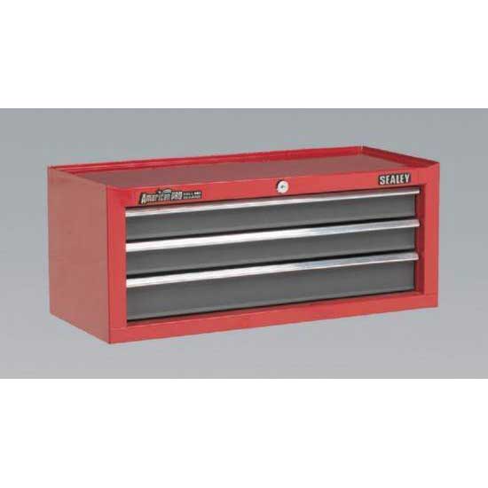 Sealey AP22309BB - Add-On Chest 3 Drawer with Ball Bearing Runners - Red/Grey
