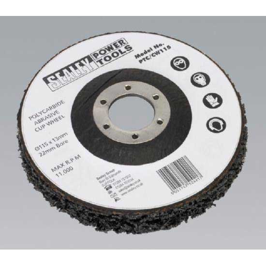 Sealey PTC/SW100 Polycarbide Spindle Wheel 100 x 13 x 6.35mm UKtools