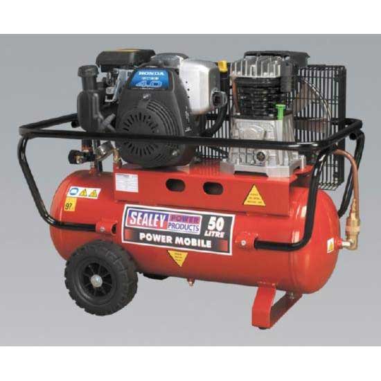 Sealey SA5040 Compressor 50ltr Belt Drive Petrol Engine 4.0hp