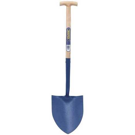 Draper Solid Forged Round Mouth T-Handle Shovel with Ash Shaft