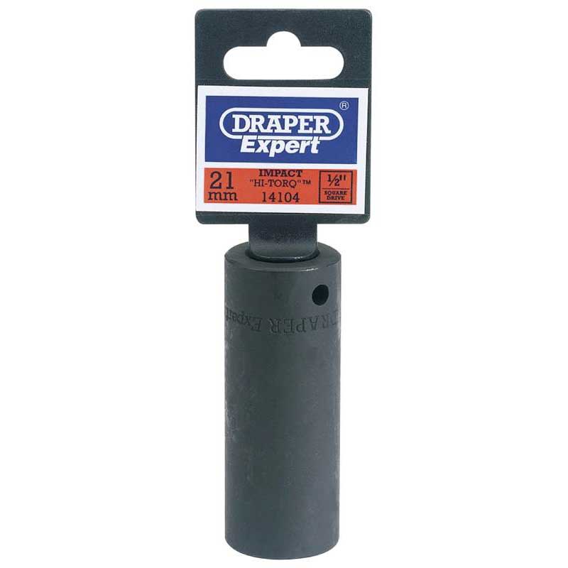 Draper Expert 21mm 1/2'' Square Drive Hi-Torq Deep Impact Socket