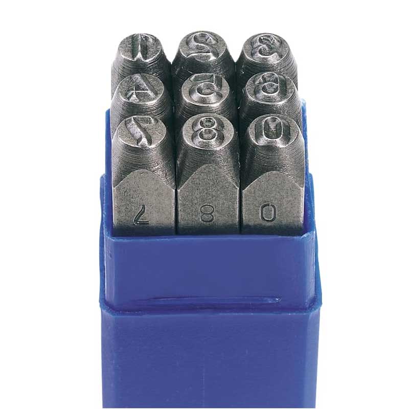 Draper 0 - 9 Number Stamp Set - Number Height 3/16''