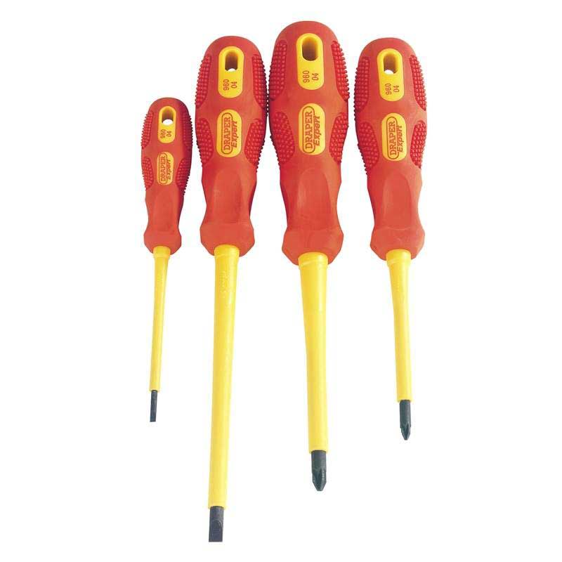 Draper Expert 4 Piece Fully Insulated Screwdriver Set UKtools
