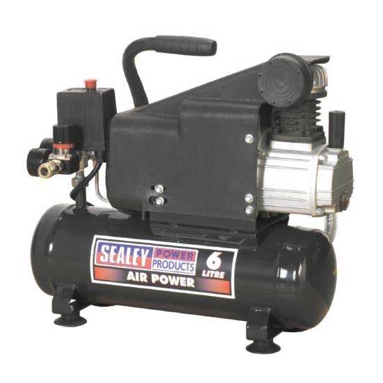 Sealey SAC0610E Compressor 6ltr Direct Drive 1hp