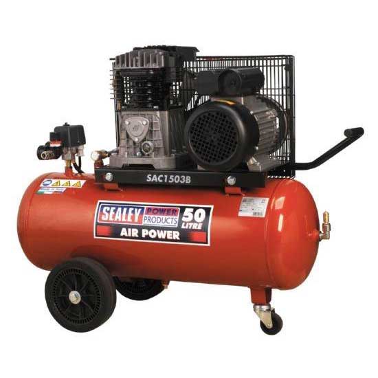 Compressor 50ltr Belt Drive 3hp with Cast Cylinder & Wheels