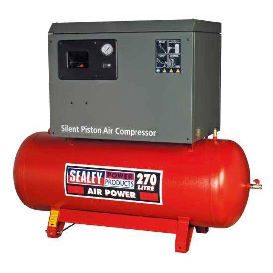 Compressor 270ltr Belt Drive 5.5hp 3ph 2-Stage with Cast Cylinders Low Noise