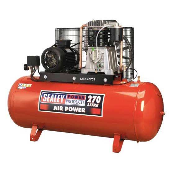 Compressor 270lt Belt Drive 7.5hp 3ph 2-Stage with Cast Cylinders