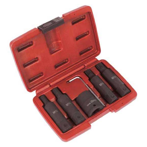 Impact Spline Socket Bit Set 3/4"Sq Drive 6pc UKtools