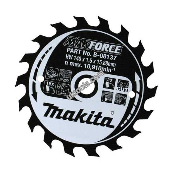 Makita MAKFORCE Portable Circular Saw Blade TCT 185mm x 15.88mm x 16T  B-08202