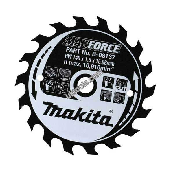 Makita MAKFORCE Portable Circular Saw Blade TCT 185mm x 15.88mm x 24T  B-08349