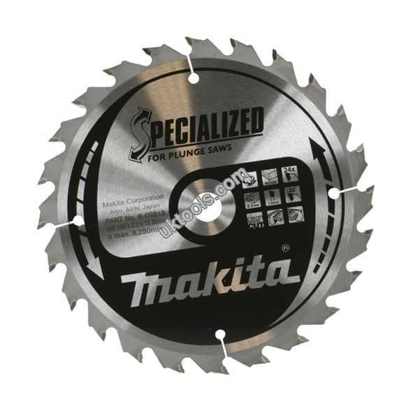 Makita SPECIALIZED 185mm Plunge Type Circular Wood Saw Blade x 24T B-09313