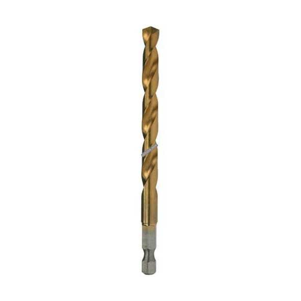 Makita D-15833 10mm HSS-TiN metal drill bit (1/4 Hex shank)