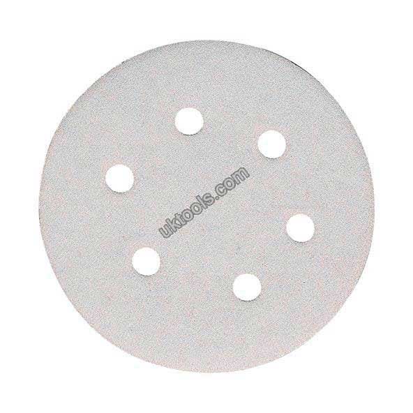 Makita P-37655 VECRO BACKED 6'' ABRASIVE DISCS - diameter 150 mm 40 Grit - White