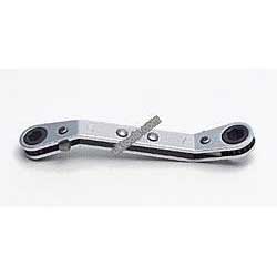 Koken 103KA-1/4X5/16 1/4'' x 5/16'' AF CRANKED Ratcheting Ring Wrench - 103mm long