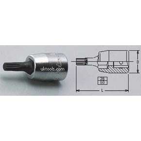 Koken 2020.50-M8 M8 1/4''Drive ZXN Spline L: 50mm