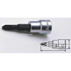 Koken 3005.60-8 No.8 3/8''Drive Bit Socket for Slotted Heads