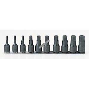 Koken RS4012A/10-L60 10pc AF 1/2''.Dr hex Impact socket set 60mm long