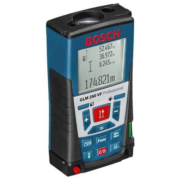 Bosch GLM 250 VF Laser Rangefinder, 250m, illuminated display, multi-function, built-in view fin