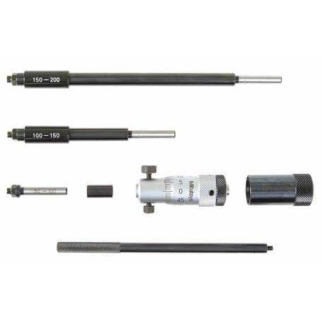 Mitutoyo 141-233 2-12'' Inside Micrometer Rod Type .001''